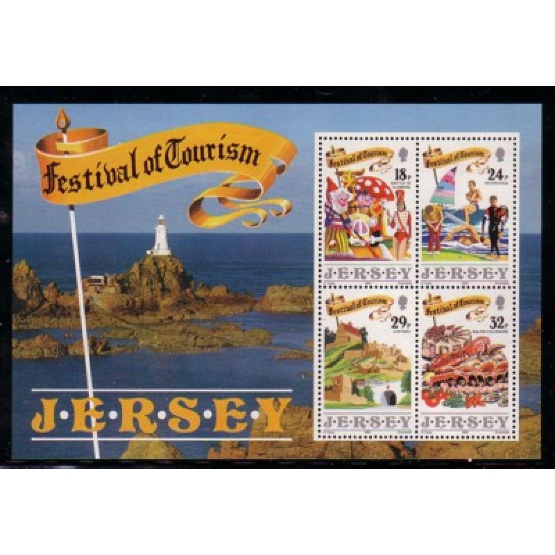 Jersey Sc 539a 1990 Tourism Festival stamp sheet mint NH