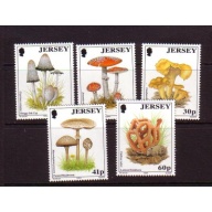 Jersey Sc 655-659 1994 Mushrooms stamp set mint NH