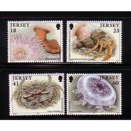 Jersey Sc 681-684 1994 Marine Life stamp set mint NH