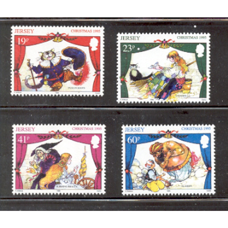 Jersey Sc 732-735 1995 Christmas stamp set mint NH