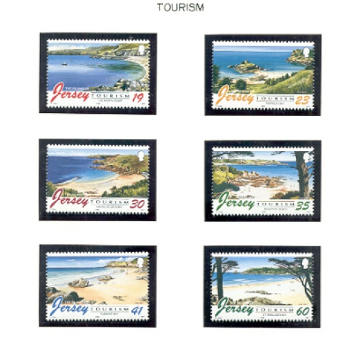 Jersey Sc 761-766 1996 Tourism  stamp set mint NH