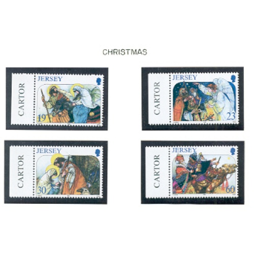 Jersey Sc 773-776 1996 Christmas  stamp set mint NH