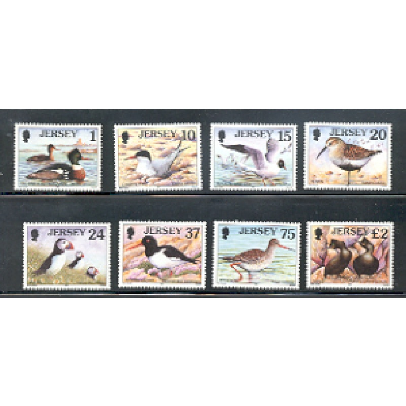 Jersey Sc 778-85 1997  Seabirds & Waders stamp set mint NH