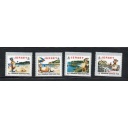 Jersey Sc 786-89 1997 Lillie the Cow stamp set mint NH