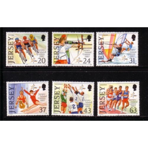 Jersey Sc 800-805 1997 Jersey Games  stamp set mint NH