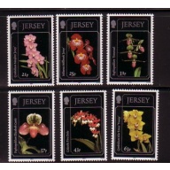 Jersey Sc 890-895 1999 Orchids stamp set mint NH