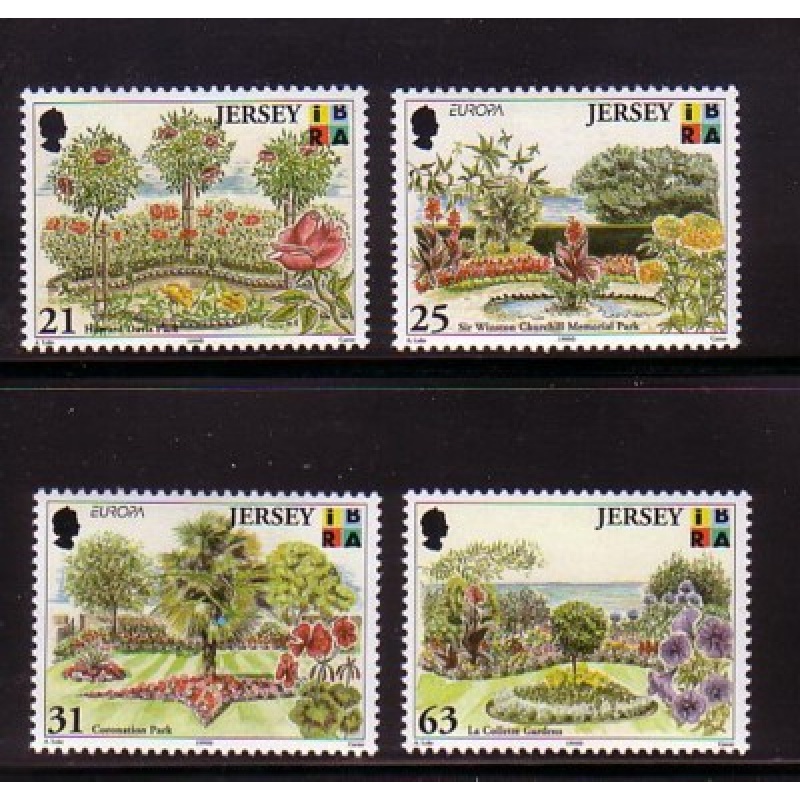 Jersey Sc 890-895 1999 Orchids stamp set mint NH