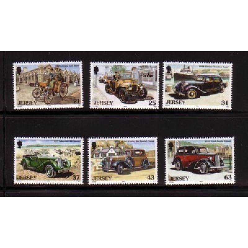 Jersey Sc 903-908 1999 Classic Cars stamp set mint NH
