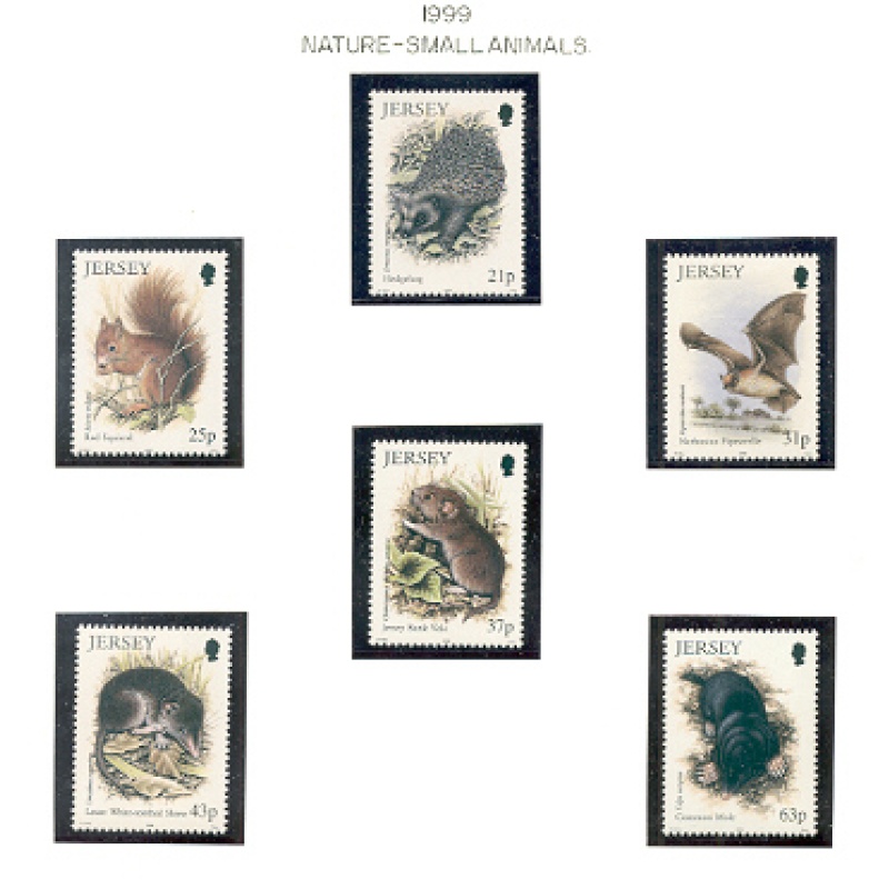 Jersey Sc 917-922 1999  Small Mammals stamp set mint NH