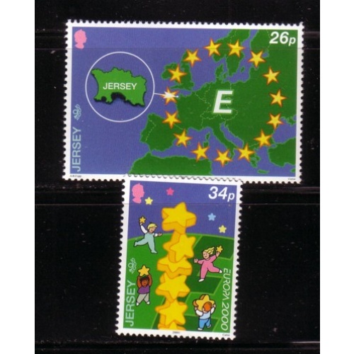 Jersey Sc 935-936 2000 Europa  stamp set mint NH