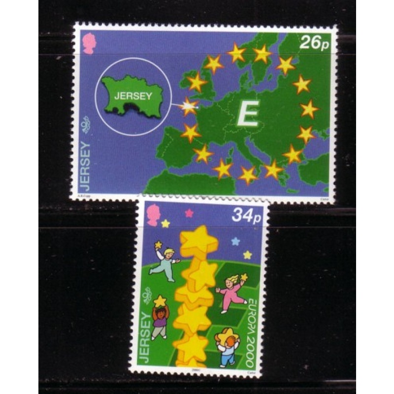 Jersey Sc 935-936 2000 Europa  stamp set mint NH