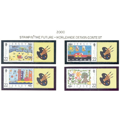 Jersey Sc 937-940 2000 Stampin the Future  stamp set mint NH