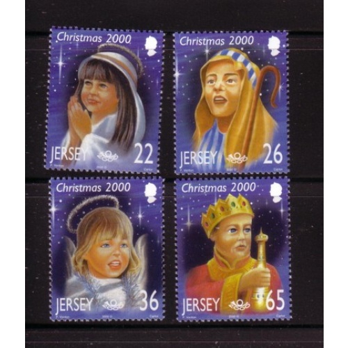 Jersey Sc 970-973 2000  Christmas  stamp set mint NH