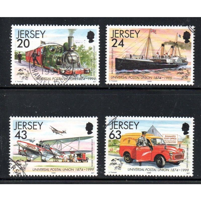 Jersey Sc 884-887 1999 UPU stamp set used