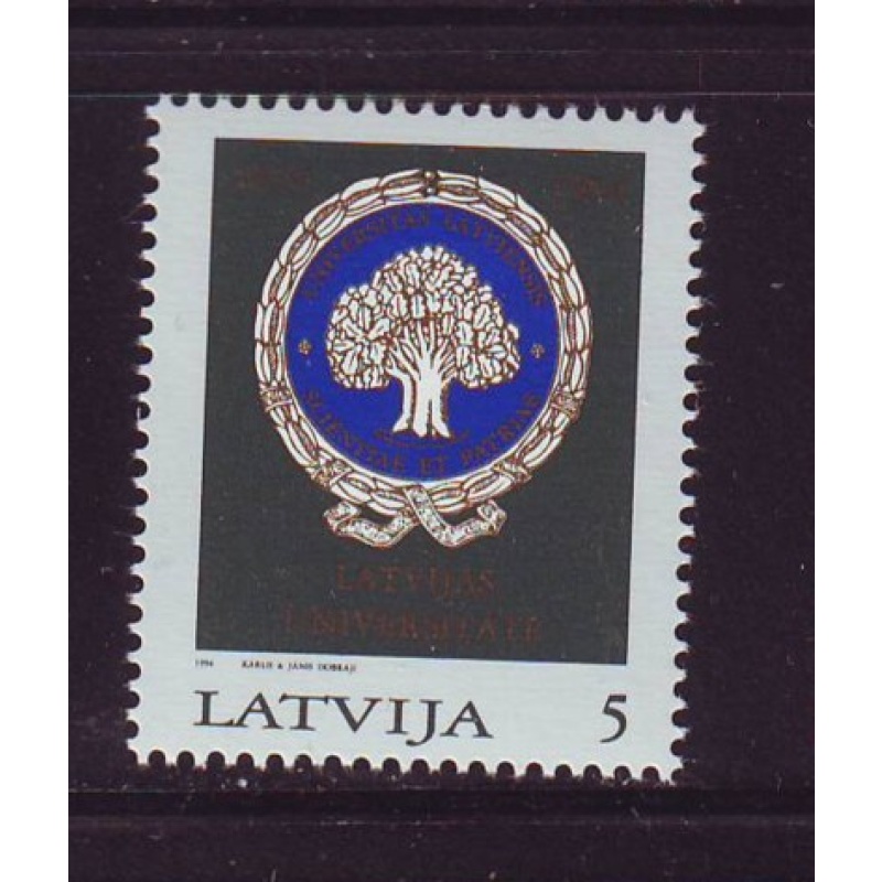 Latvia Sc 378 1994 University of Latvia Anniversary stamp mint NH