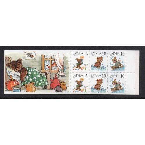 Latvia Sc 391a 1994 Fairy Tales  stamp booklet mint NH