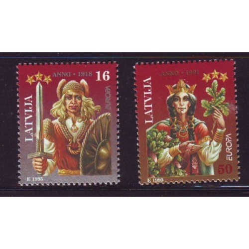 Latvia Sc 407-408 1995 Europa  stamp set mint NH