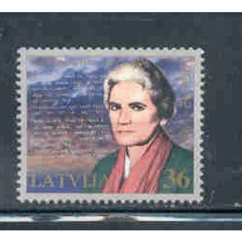 Latvia Sc 414 1996 Europa, Zenta Maurina, stamp mint NH