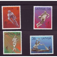 Latvia Sc 418-21 1996 Atlanta Olympics stamp set mint NH