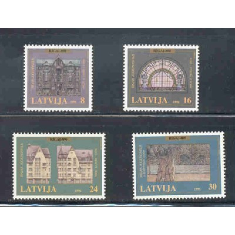 Latvia Sc 429-32 1996 800th Anniversary Riga stamp set mint NH