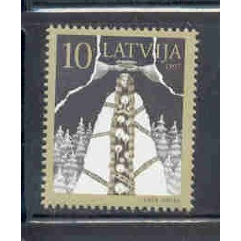 Latvia Sc 439 1997 Turn of the Epochs stamp mint NH
