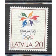 Latvia Sc 461 1998 Nagano Winter Olympics stamp mint NH