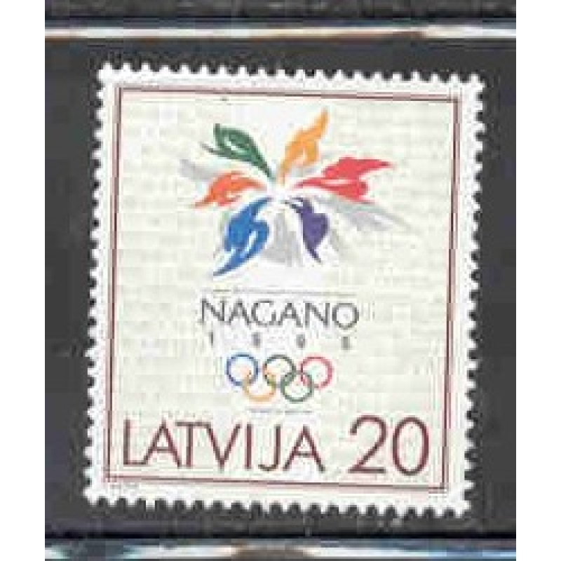 Latvia Sc 461 1998 Nagano Winter Olympics stamp mint NH