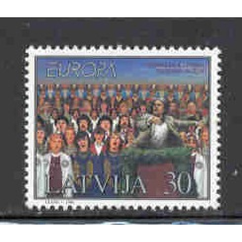 Latvia Sc 463 1998 Europa, Song Festival, stamp  mint NH