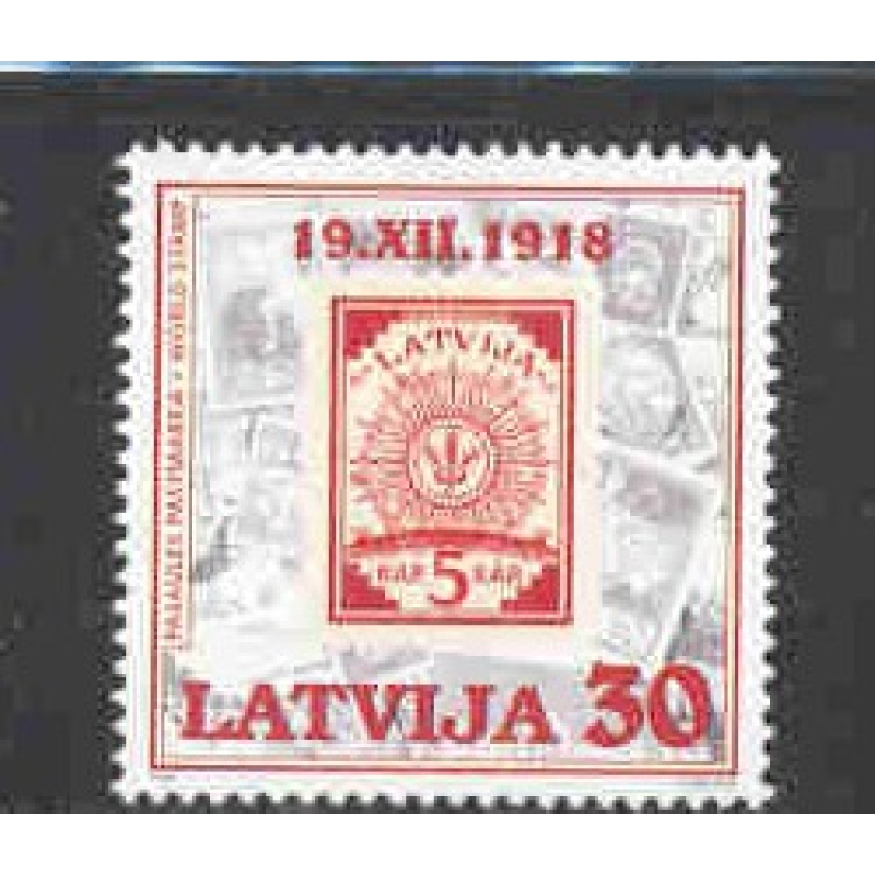 Latvia Sc 474 1998 World Stamp Day, stamp  mint NH