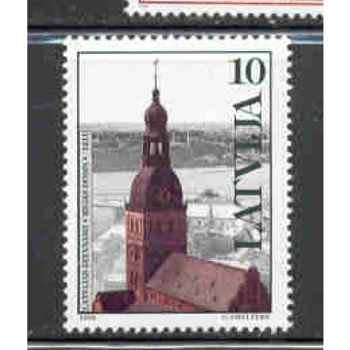 Latvia Sc 475 1998 dome Church Riga stamp  mint NH