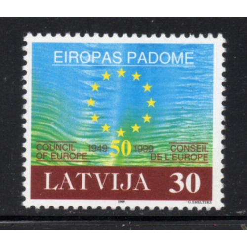 Latvia Sc 486 1999 Council of Europe stamp mint NH