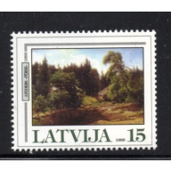 Latvia Sc 496 1999 Feders Painting stamp mint NH
