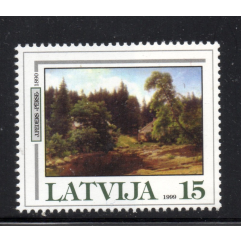 Latvia Sc 496 1999 Feders Painting stamp mint NH