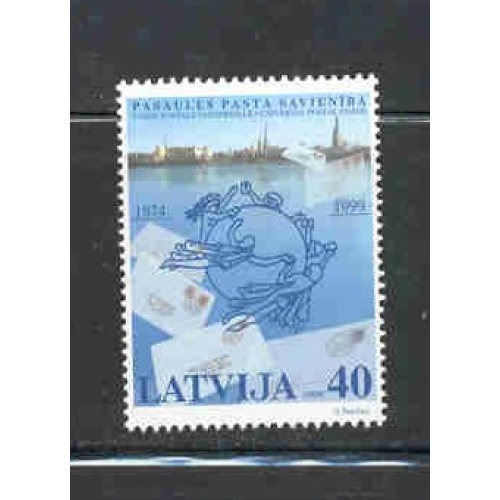 Latvia Sc 498 1999 25th Anniversary UPU stamp mint NH
