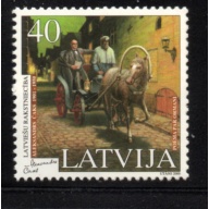 Latvia Sc 503 2000 Caks, Poet, stamp mint NH