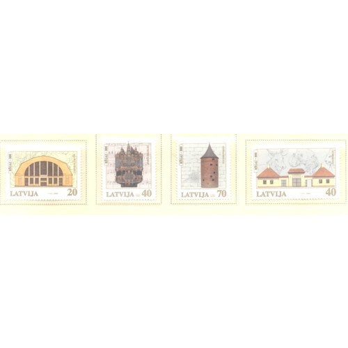 Latvia Sc 508-511 2000 800th Anniversary Riga stamp set mint NH