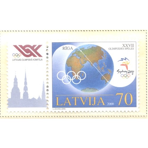 Latvia Sc 513 2000 Summer Olympics stamp mint NH