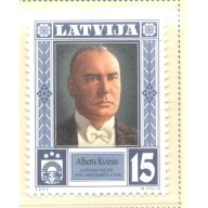 Latvia Sc 515 2000 President Kvesis stamp mint NH