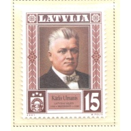 Latvia Sc 524 2001 President Ulmanis stamp mint NH