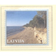 Latvia Sc 534-535  2001 Baltic Shores stamp & sheet mint NH