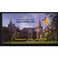 Latvia Sc 536a 2001 Palace Sindlefingen stamp bklt mint NH