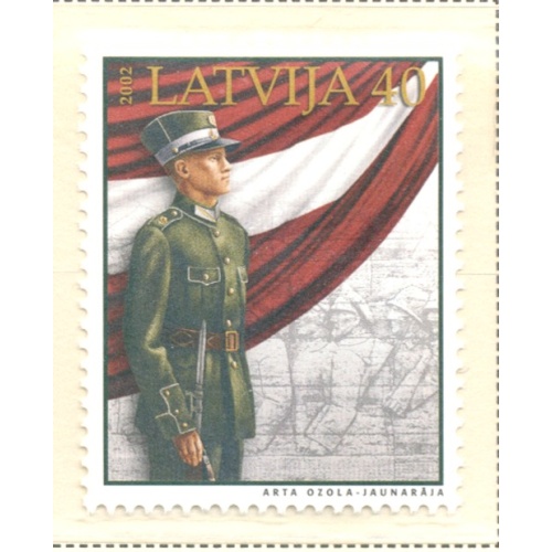 Latvia Sc 552 2002 Latvian Armed Forces stamp mint NH