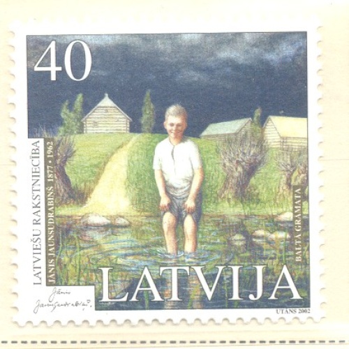 Latvia Sc 553 2002 Jansudrabins stamp mint NH