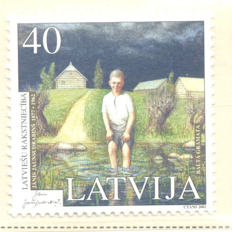 Latvia Sc 553 2002 Jansudrabins stamp mint NH