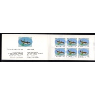 Latvia Sc 556a 2002 Fish Amsterdam stamp booklet mint NH