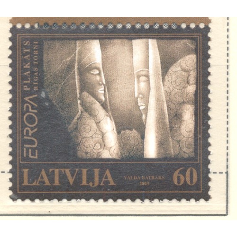 Latvia Sc 571 2003 Europa stamp mint NH