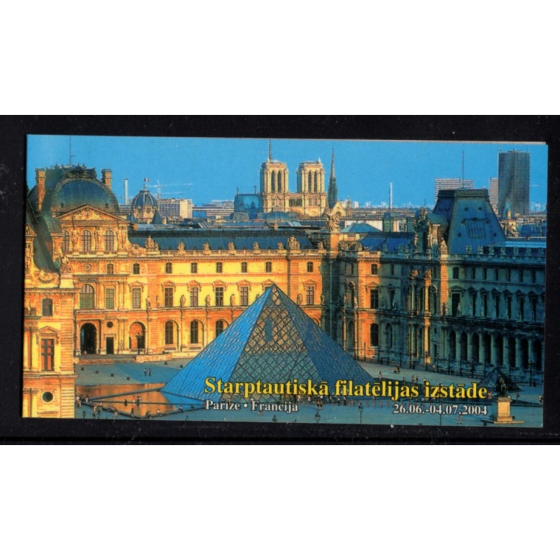 Latvia Sc 597 2004 Fish Paris Stamp Show stamp booklet mint NH