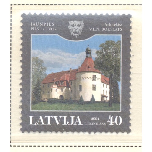 Latvia Sc 603 2004 Jaunpils Palace stamp mint NH