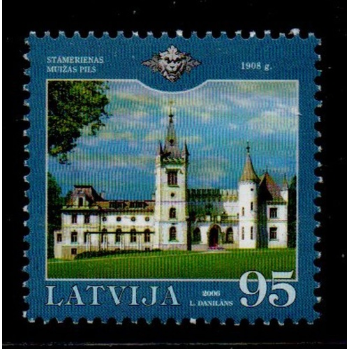 Latvia Sc 642 2006 Stamarienas Palace stamp  mint NH