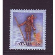 Latvia Sc 655 2006  Big Christopher Statue stamp mint NH